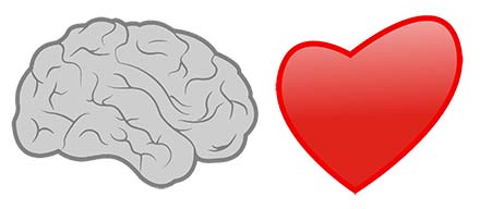 En hjärna och ett hjärta